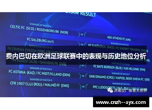 费内巴切在欧洲足球联赛中的表现与历史地位分析