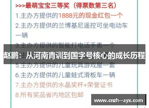 赵鹏：从河南青训到国字号核心的成长历程